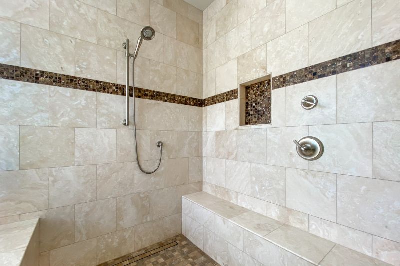 Shower with Built-in Seating